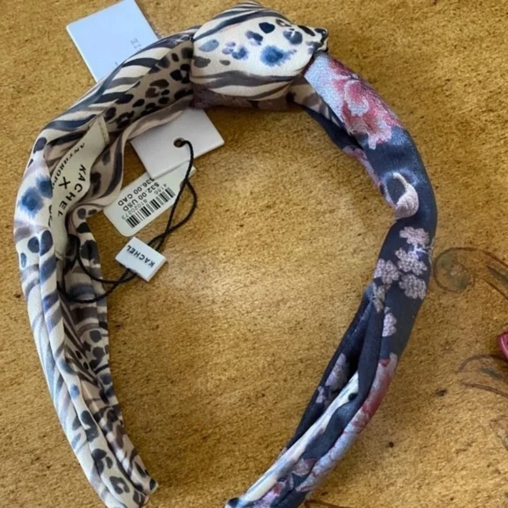 NWT Anthropologie Kachel Printed Top-Knot Headband